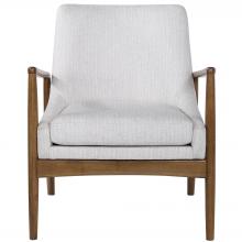  23519 - Uttermost Bev White Accent Chair